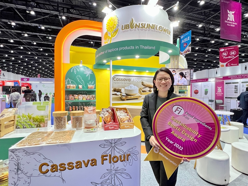 UBS wins Sustainability Booth Design Award and presents Organic Future Food products in Food Ingredients Asia 2022